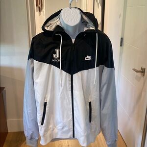 Nike Black and White Windbreaker Jacket